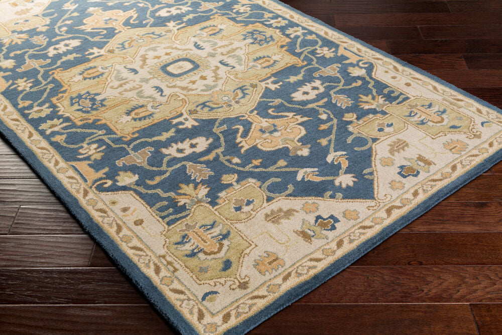Caesar Brown/Taupe Handmade Rug CAE-1145 - corner