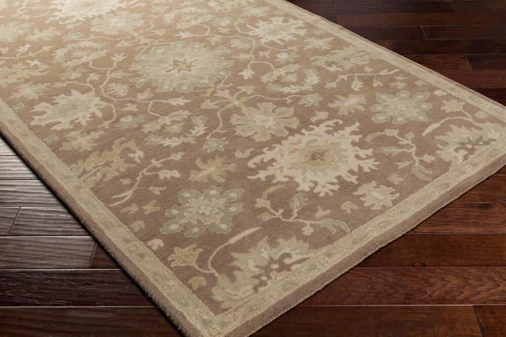 Caesar Beige/Sage Handmade Rug CAE-1149 - corner