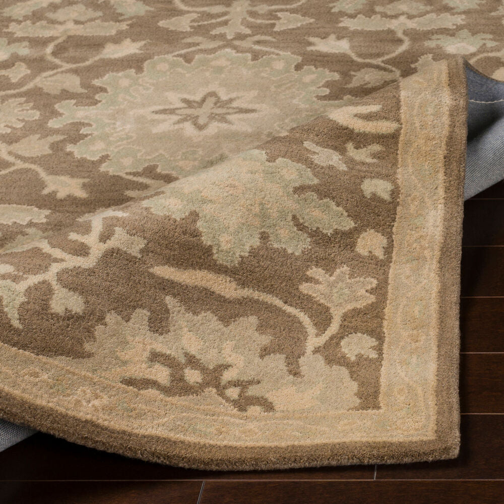 Caesar Beige/Sage Handmade Rug CAE-1149 - fold