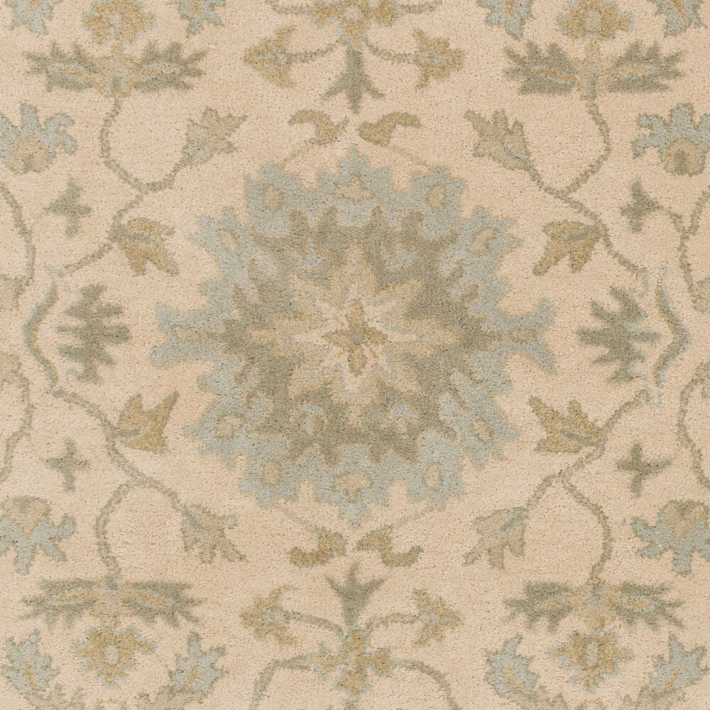 Caesar Light Beige/Sage Handmade Rug - swatch