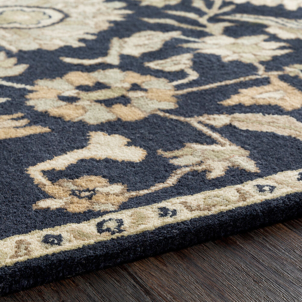 Caesar Brown/Sage Handmade Rug - texture