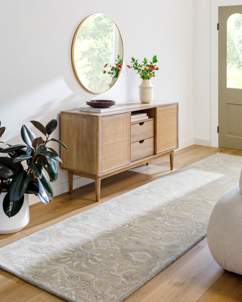 Caesar Ivory/Taupe Handmade Rug - roomscene