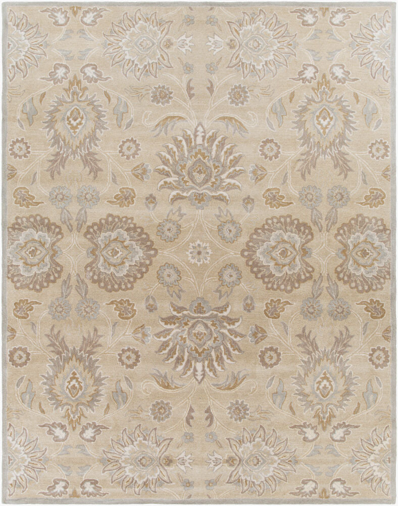 Caesar Ivory/Taupe Handmade Rug - 10' x 14'