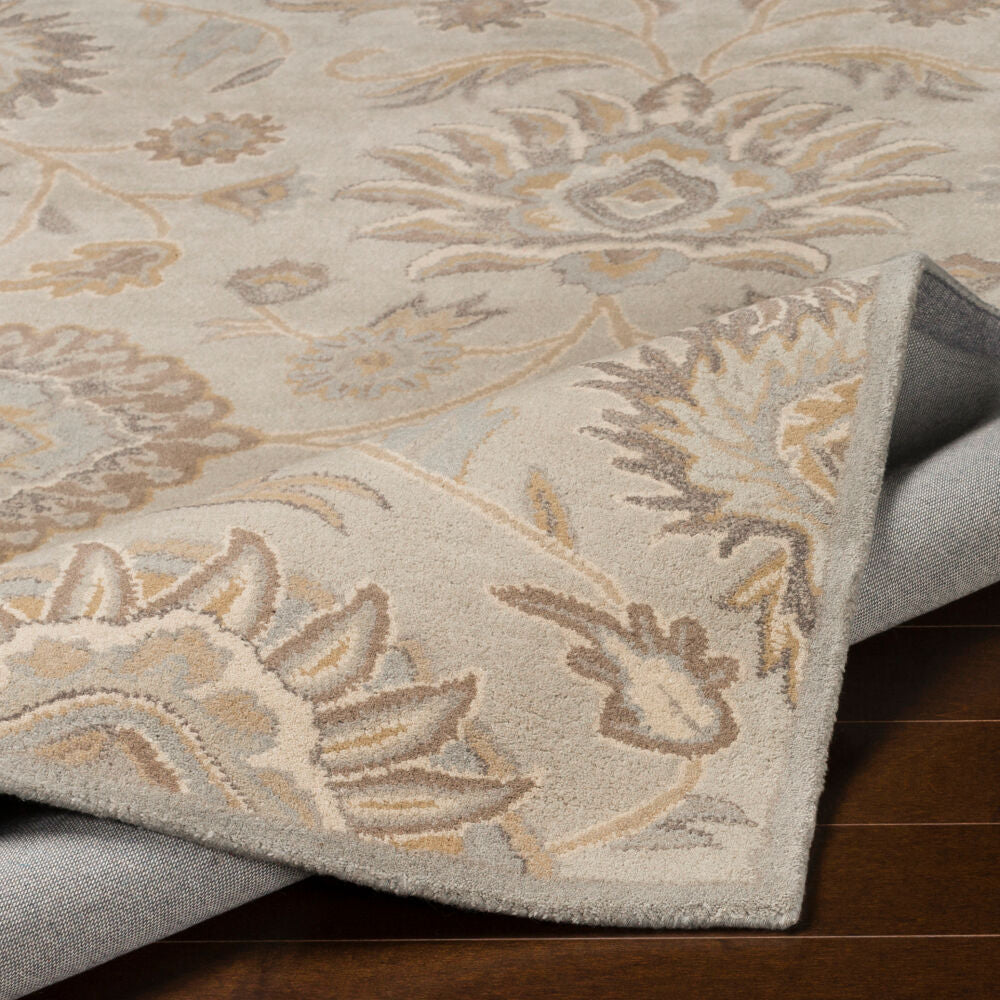 Caesar Ivory/Taupe Handmade Rug - fold