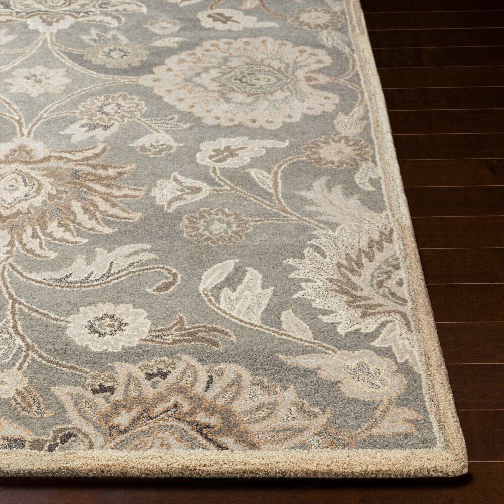 Caesar Black/Taupe Handmade Rug CAE-1195 - front