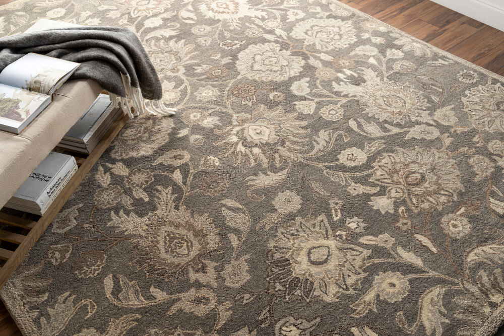 Caesar Black/Taupe Handmade Rug CAE-1195 - styleshot