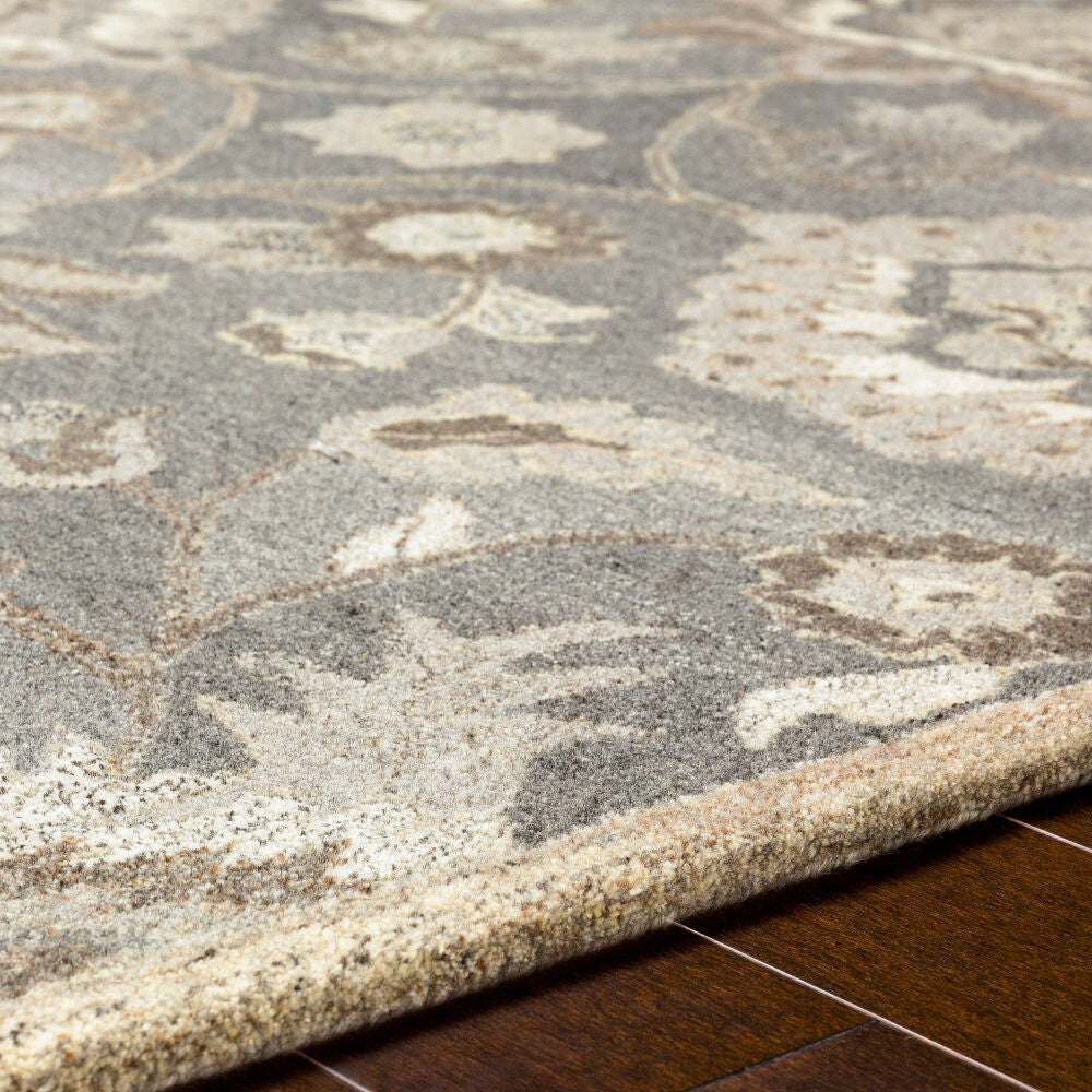 Caesar Black/Taupe Handmade Rug CAE-1195 - texture