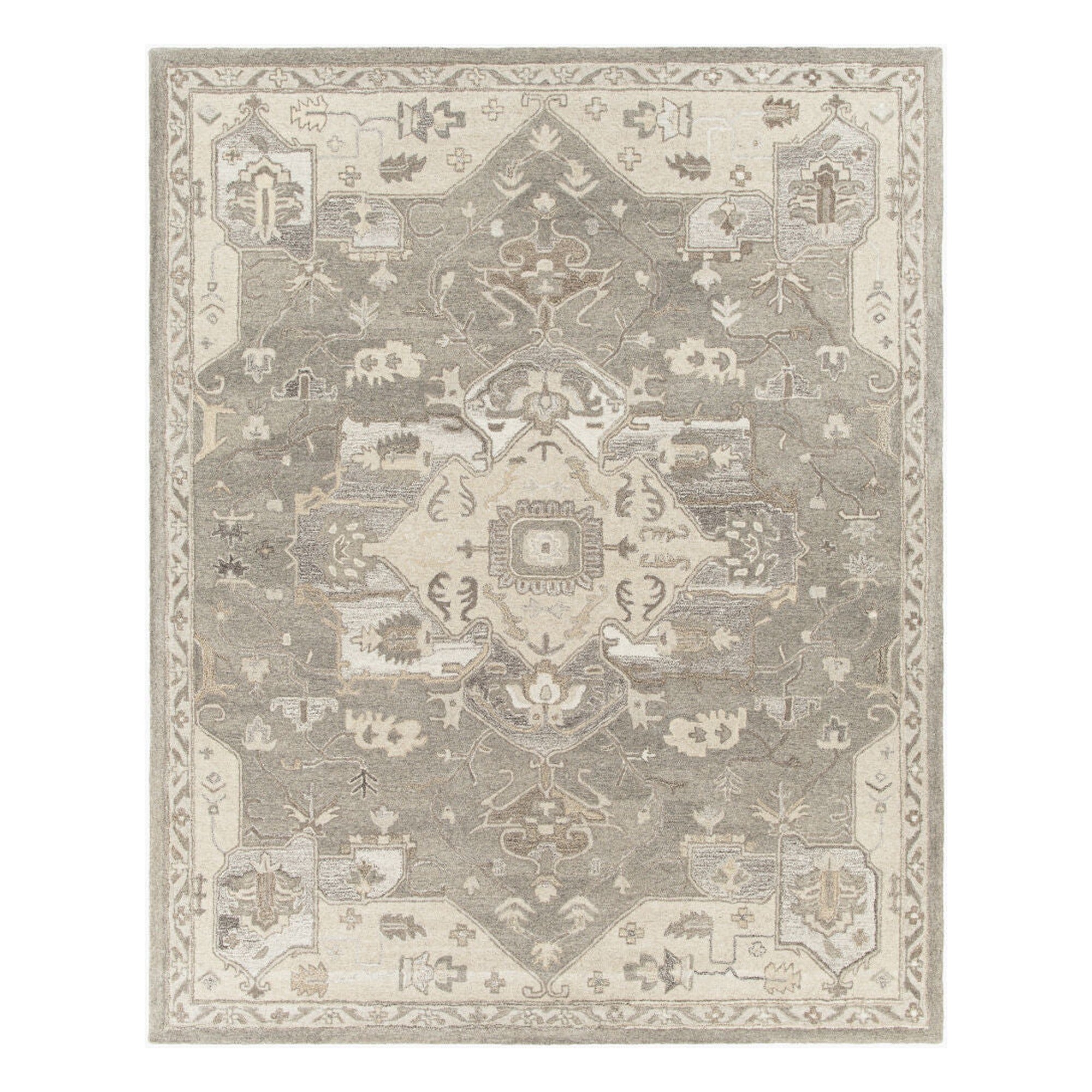 Caesar Black/Taupe Handmade Rug CAE-1196 - 10' x 14'