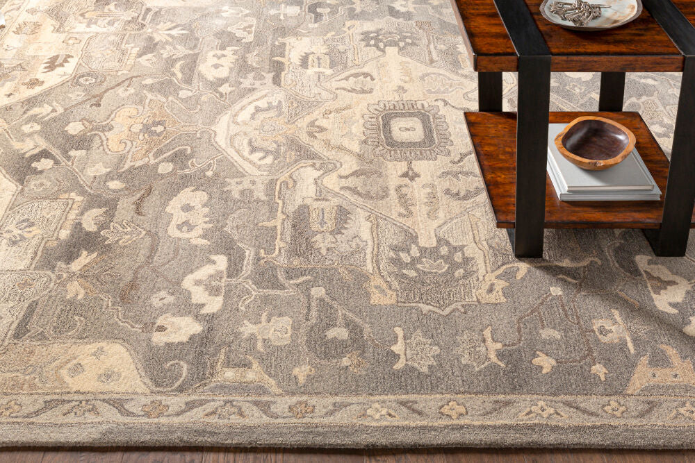 Caesar Black/Taupe Handmade Rug CAE-1196 - styleshot