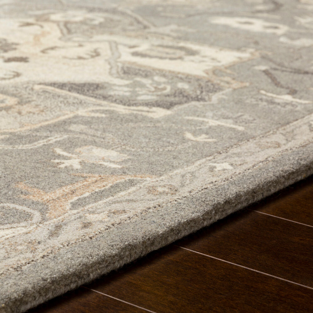 Caesar Black/Taupe Handmade Rug CAE-1196 - texture