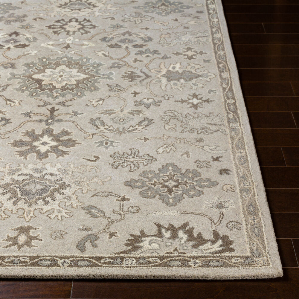 Caesar Black/Taupe Handmade Rug CAE-1197 - front