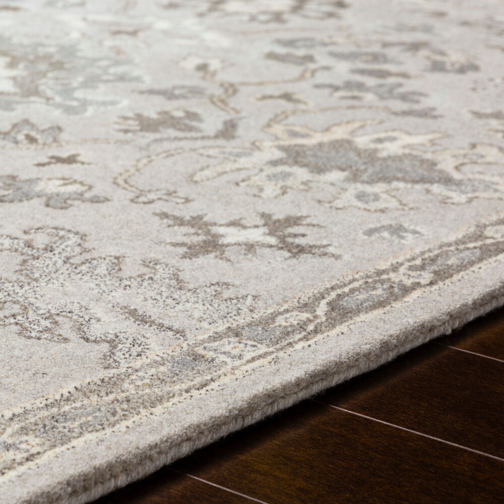 Caesar Black/Taupe Handmade Rug CAE-1197 - texture