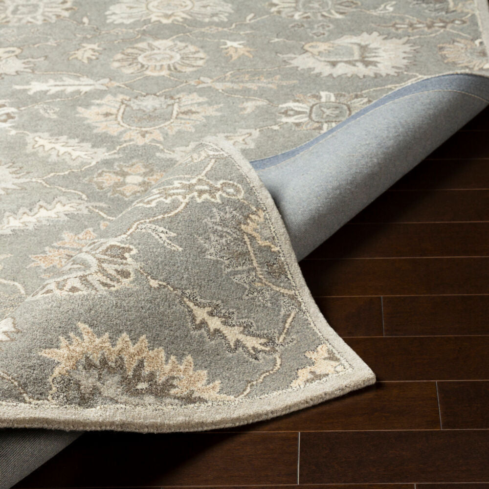 Caesar Black/Taupe Handmade Rug CAE-1199 - fold
