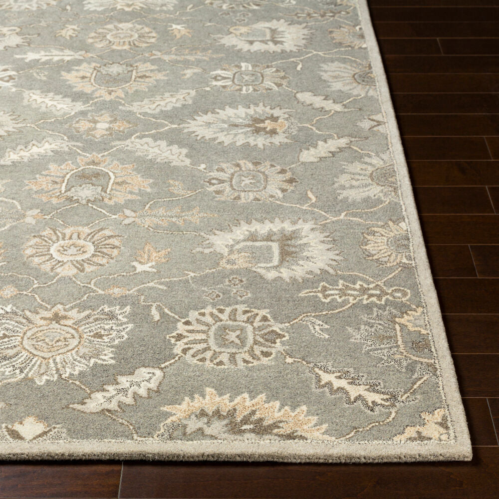 Caesar Black/Taupe Handmade Rug CAE-1199 - front