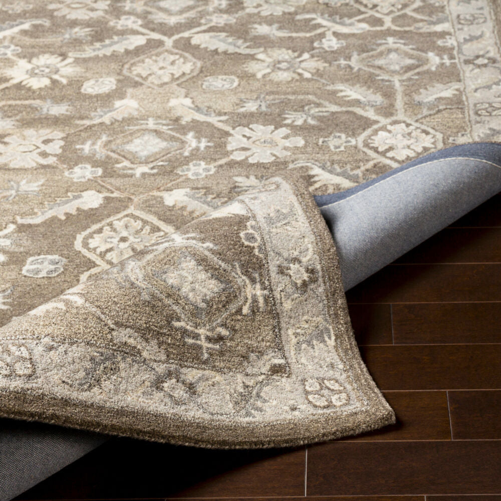 Caesar Black/Taupe Handmade Rug CAE-1200 - fold