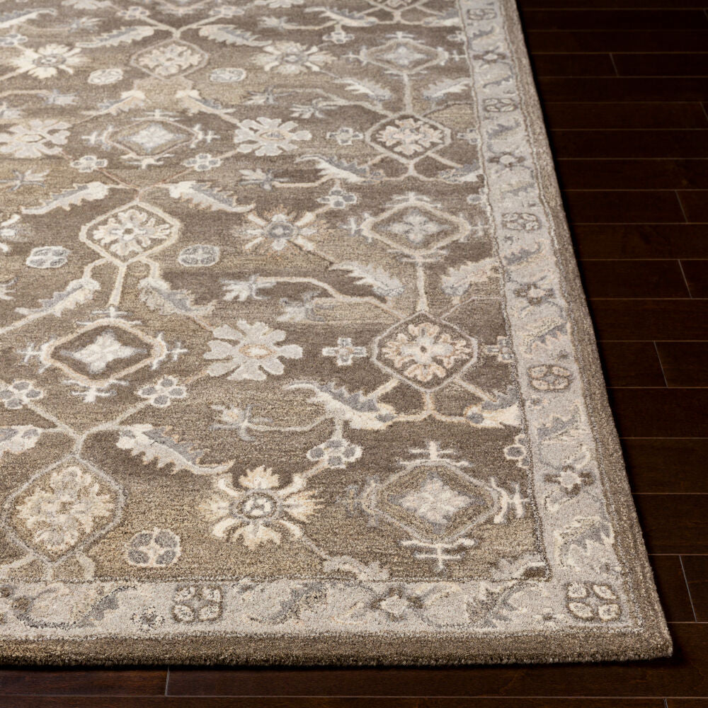 Caesar Black/Taupe Handmade Rug CAE-1200 - front