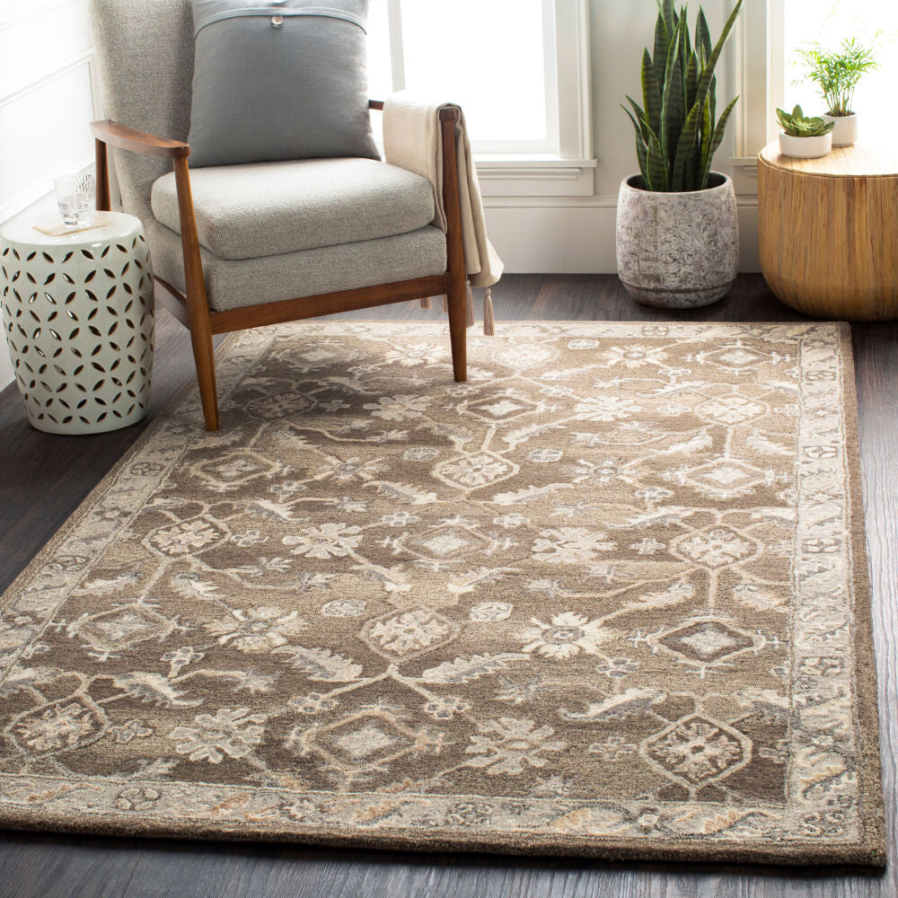 Caesar Black/Taupe Handmade Rug CAE-1200 - roomscene