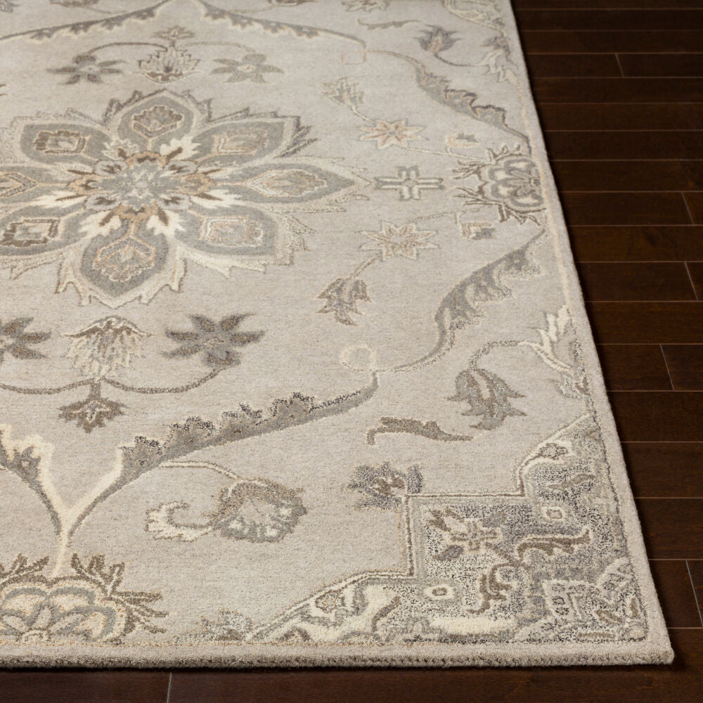 Caesar Black/Taupe Handmade Rug CAE-1201 - front