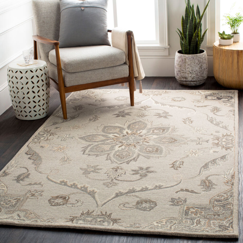 Caesar Black/Taupe Handmade Rug CAE-1201 - roomscene