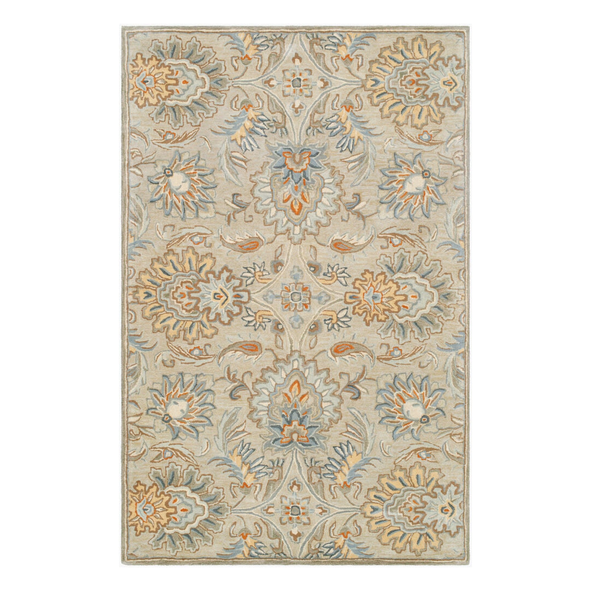 Caesar Charcoal/Tan Handmade Rug - 10' x 14'