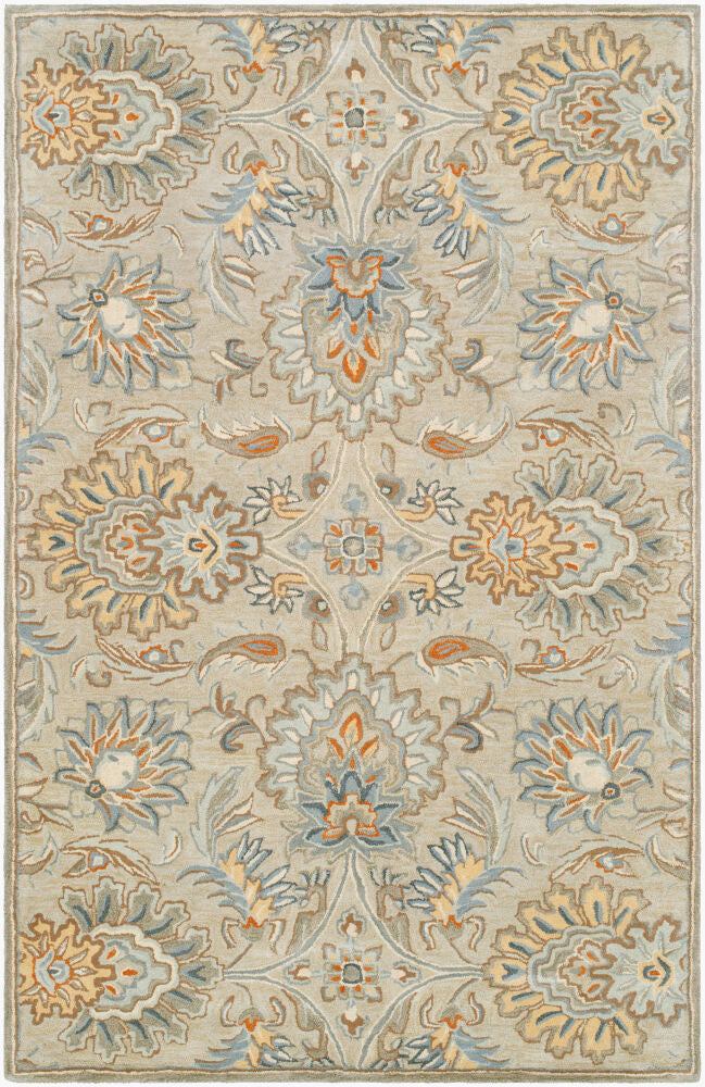 Caesar Charcoal/Tan Handmade Rug - 10' x 14'