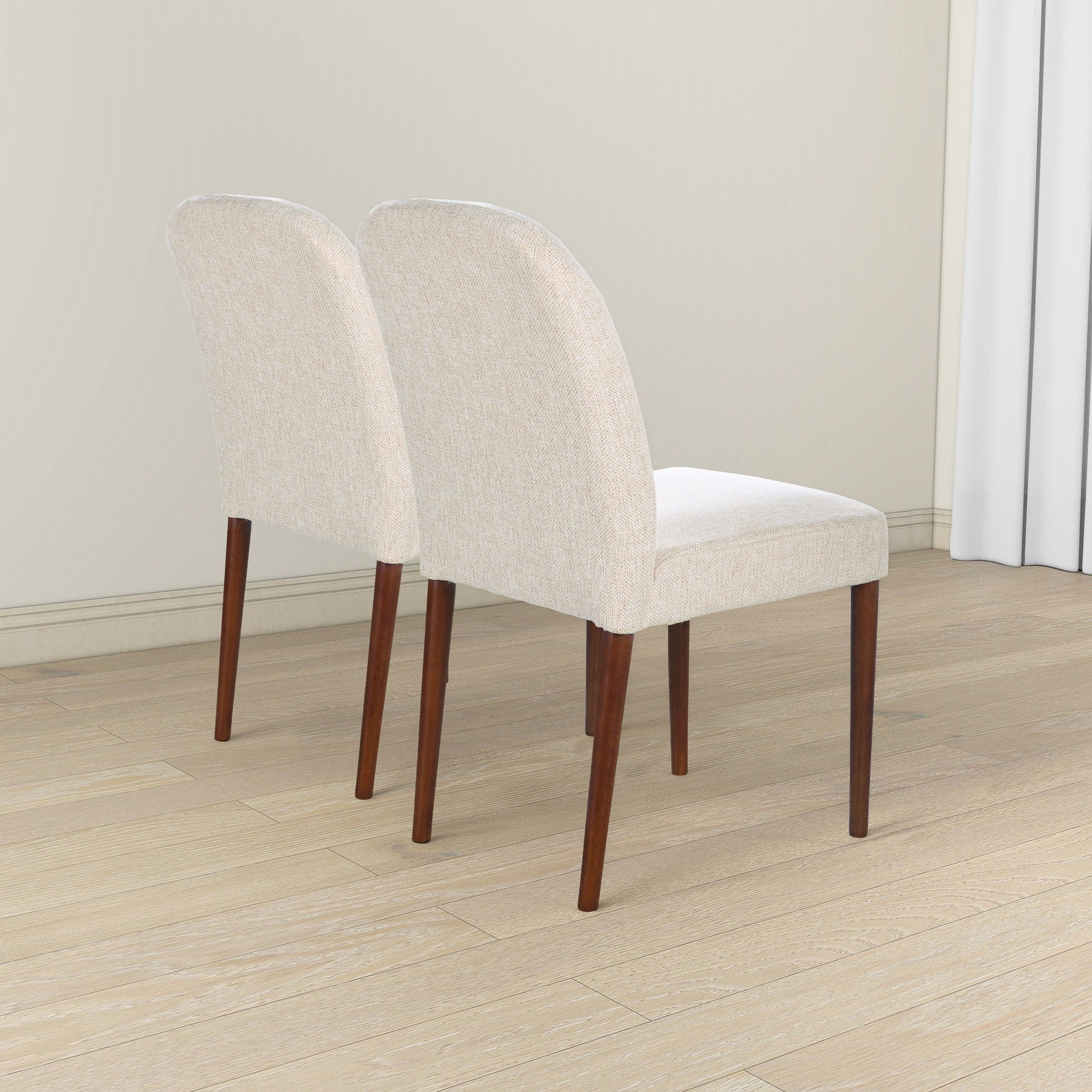 Capri Modern Dining Chair | Fashionable Performance Fabric and Solid Wood Frame