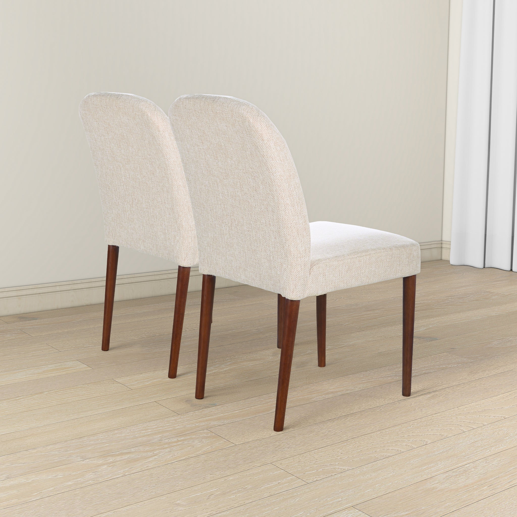 Capri Modern Dining Chair | Fashionable Performance Fabric and Solid Wood Frame