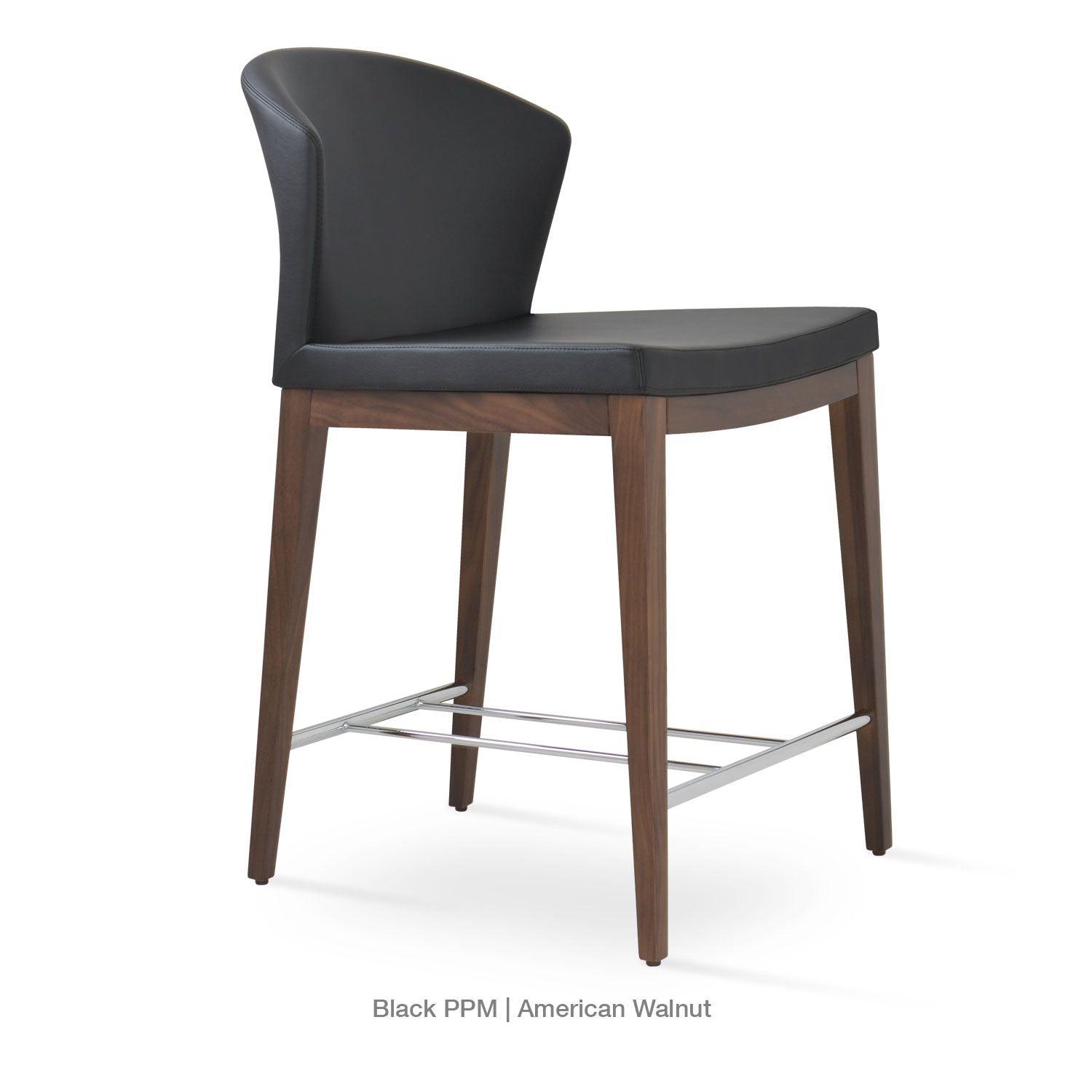 CAPRI WOOD LOW BACK STOOL