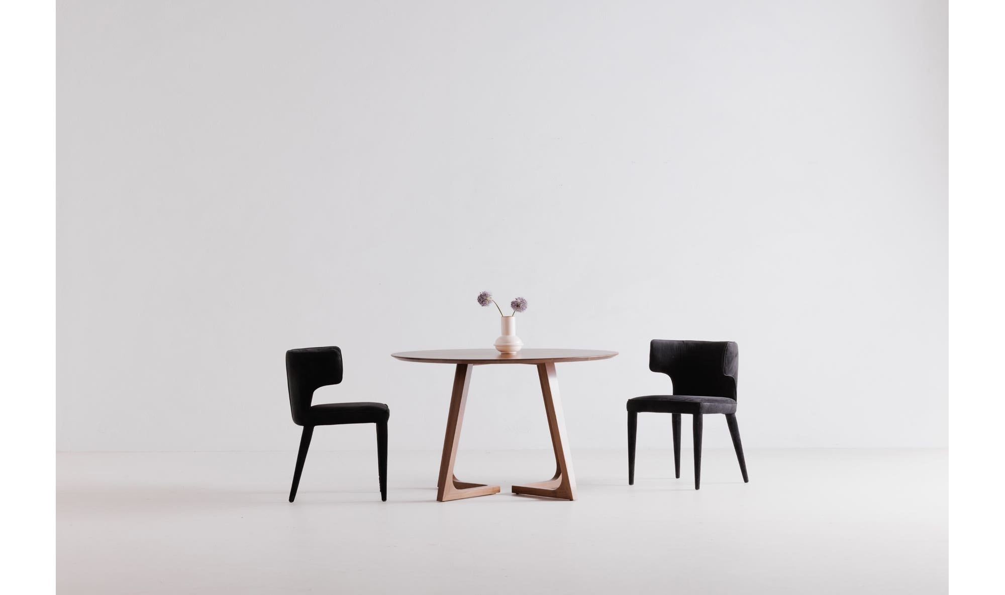 Godenza Round Dining Table Walnut by Moe's Home Collection - view 8