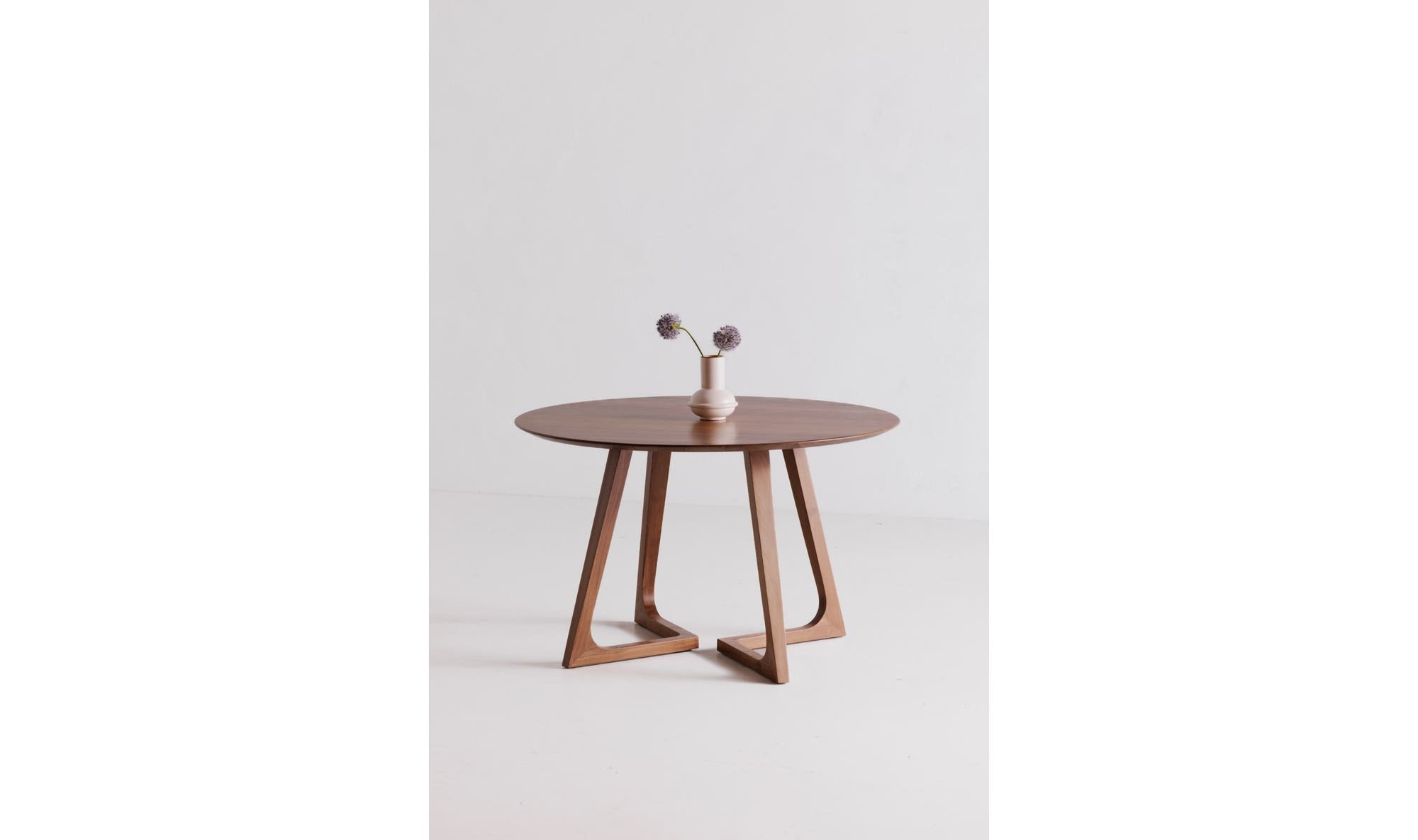 Godenza Round Dining Table Walnut by Moe's Home Collection - view 7