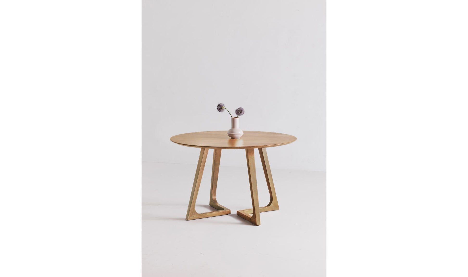 Godenza Round Dining Table Natural Oak by Moe's Home Collection - view 8