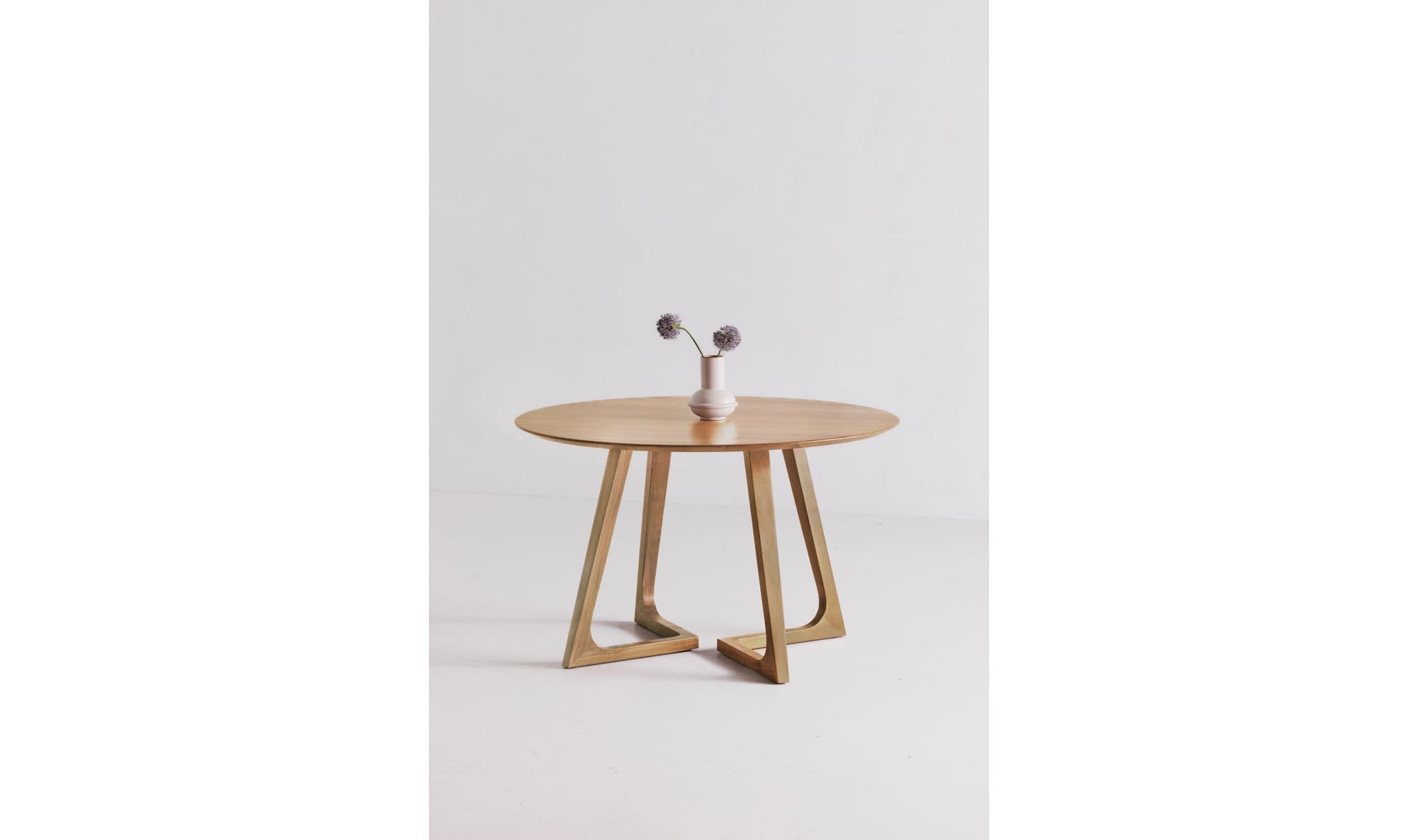 Godenza Round Dining Table Natural Oak by Moe's Home Collection - view 8