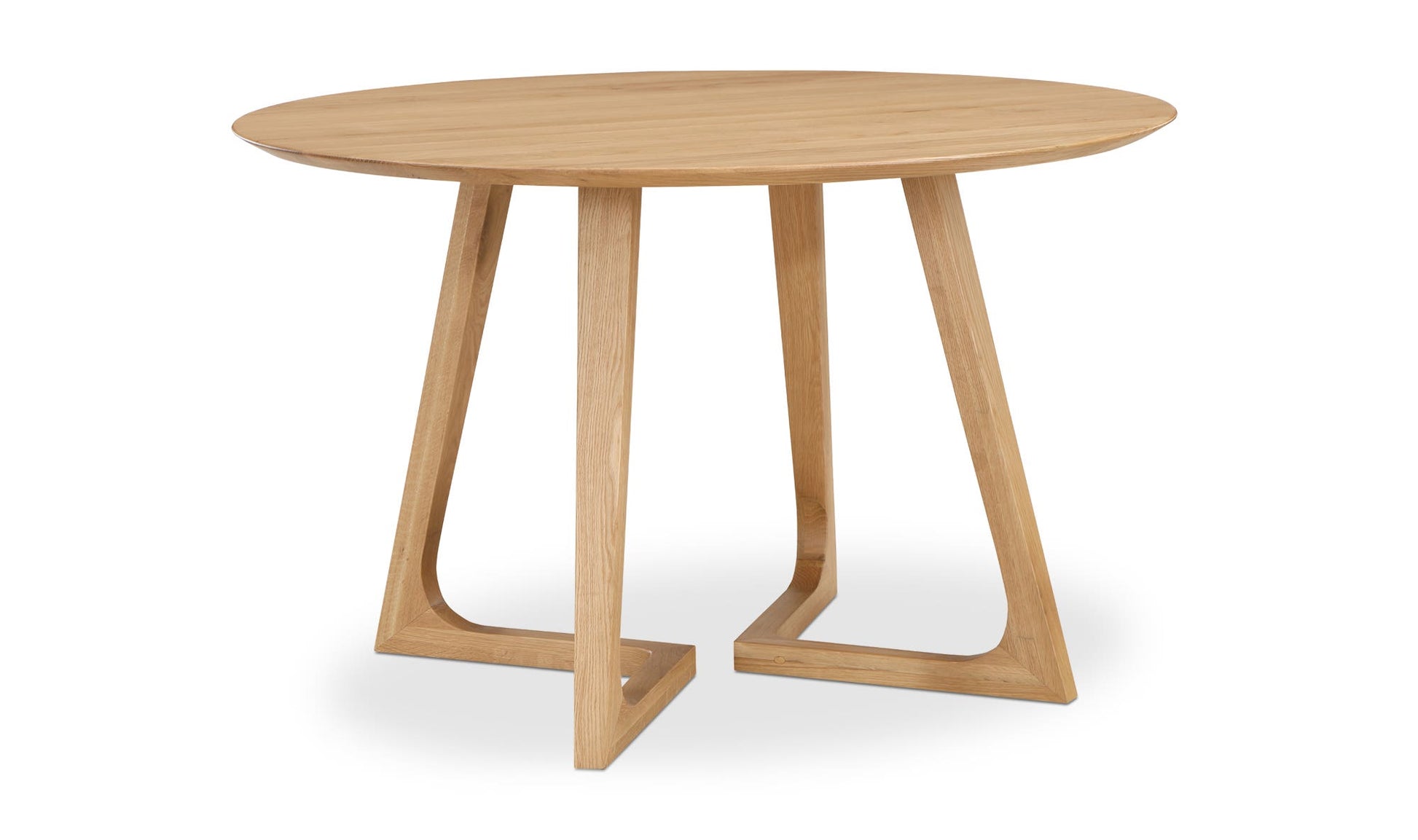 Godenza Round Dining Table Natural Oak by Moe's Home Collection - view 9