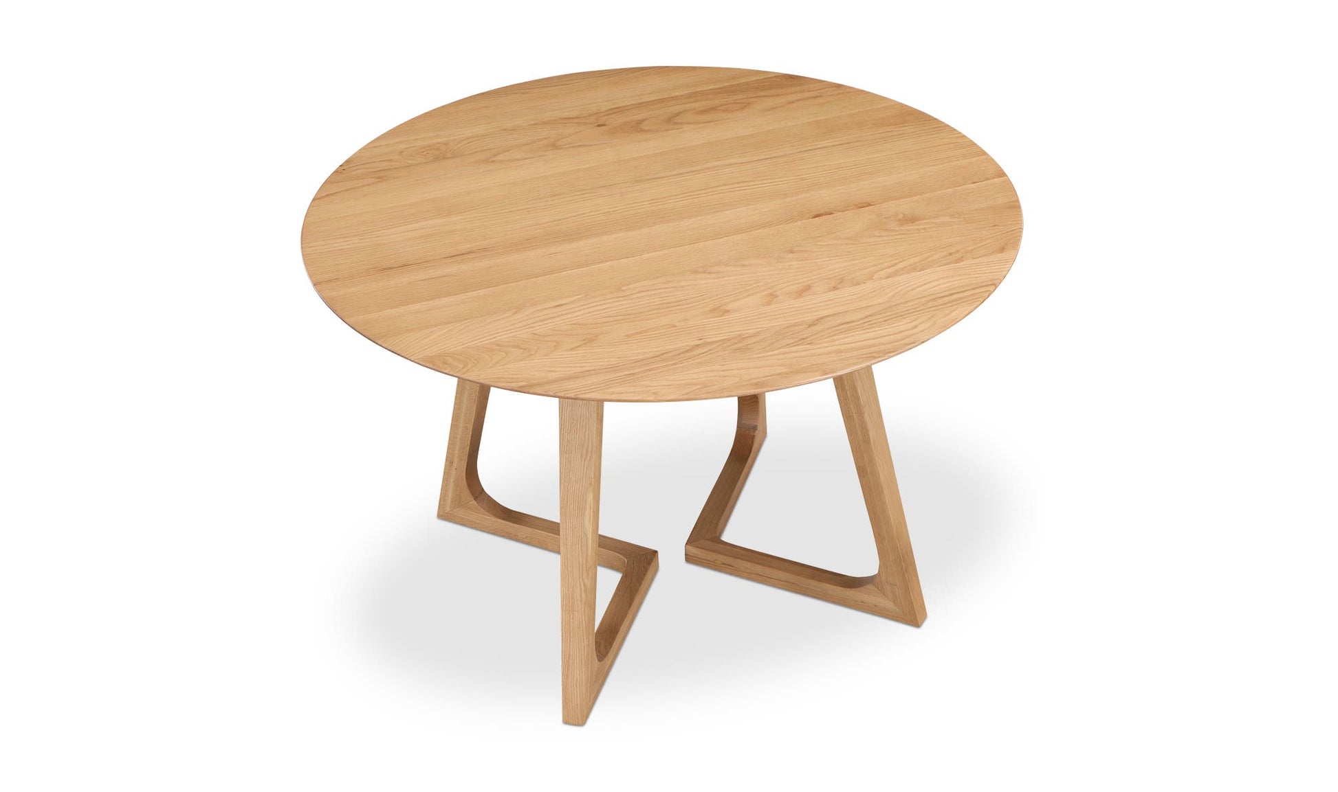 Godenza Round Dining Table Natural Oak by Moe's Home Collection - view 11