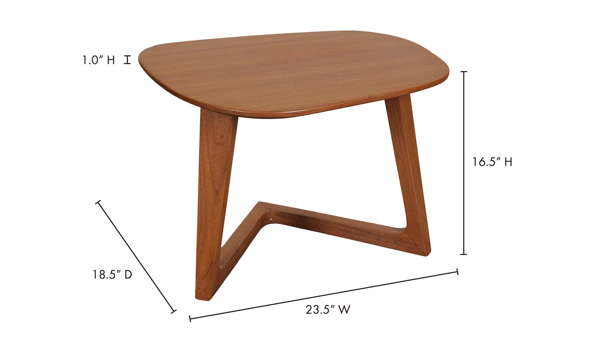 Godenza End Table Brown by Moe's Home Collection - view 22