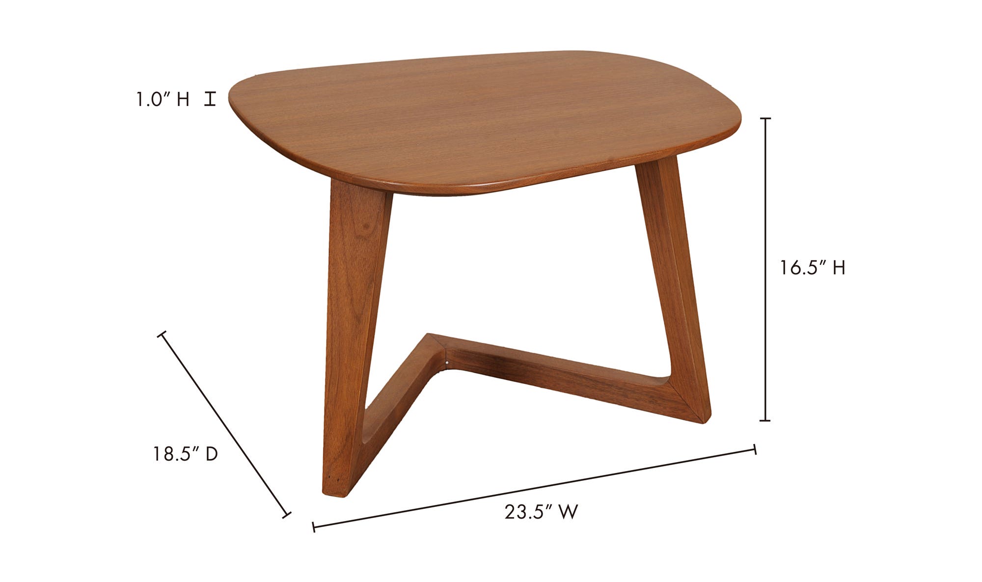 Godenza End Table Brown by Moe's Home Collection - view 22