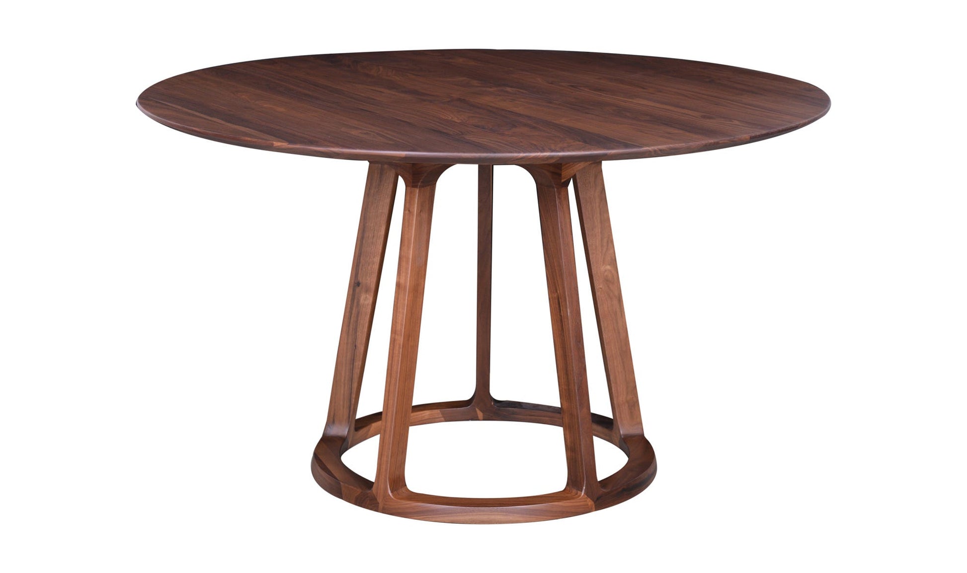 Aldo Round Dining Table Walnut by Moe's Home Collection - view 4