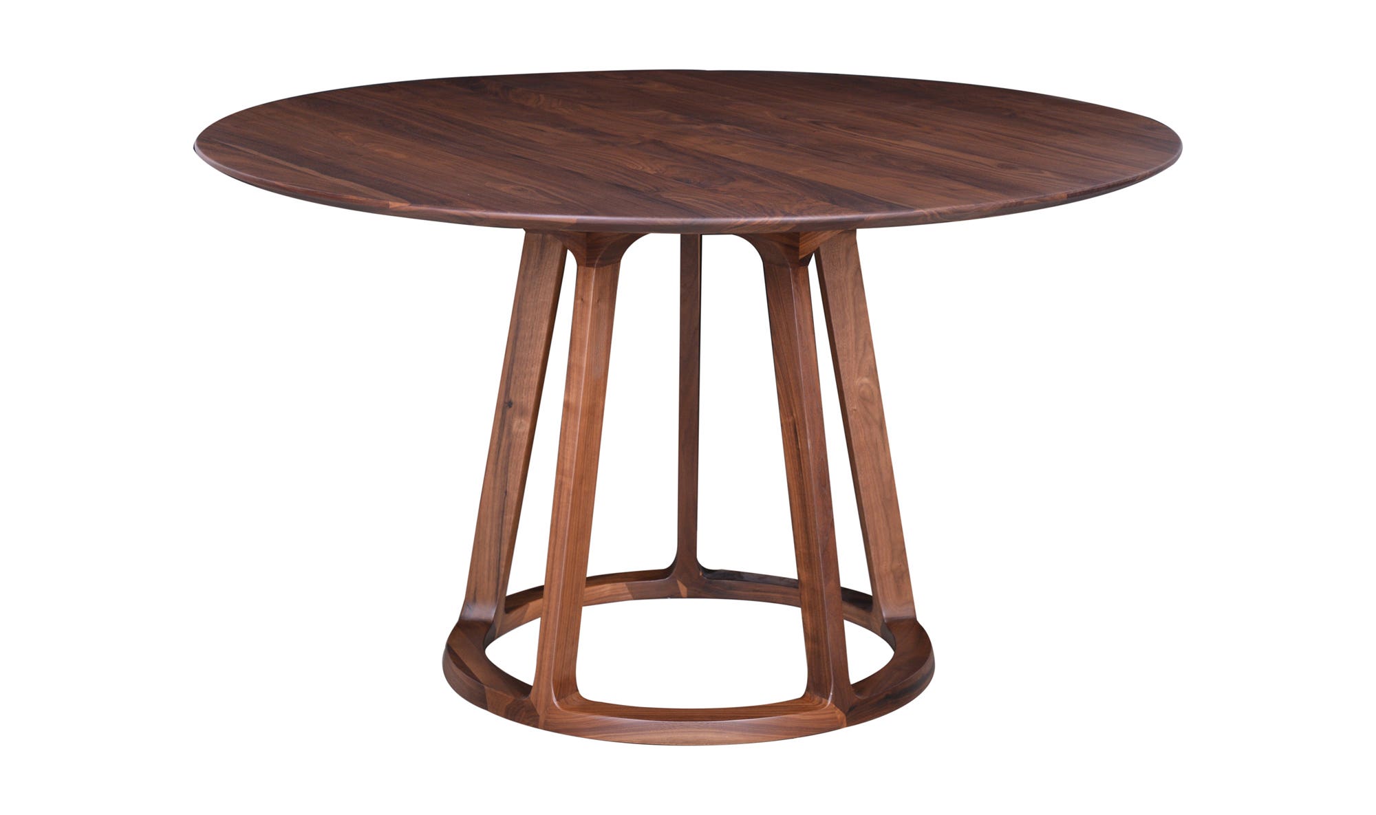 Aldo Round Dining Table Walnut by Moe's Home Collection - view 4