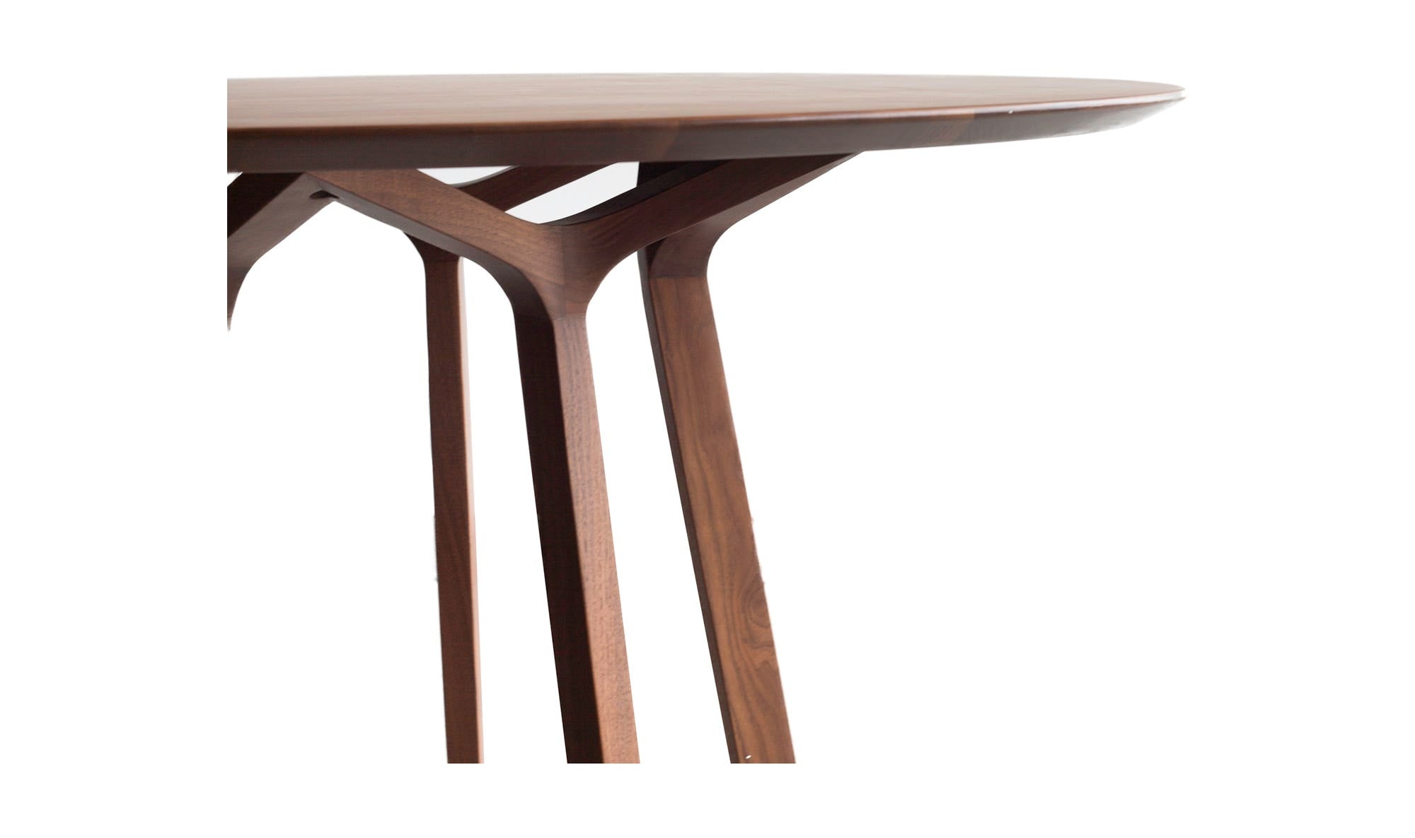 Aldo Round Dining Table Walnut by Moe's Home Collection - view 6