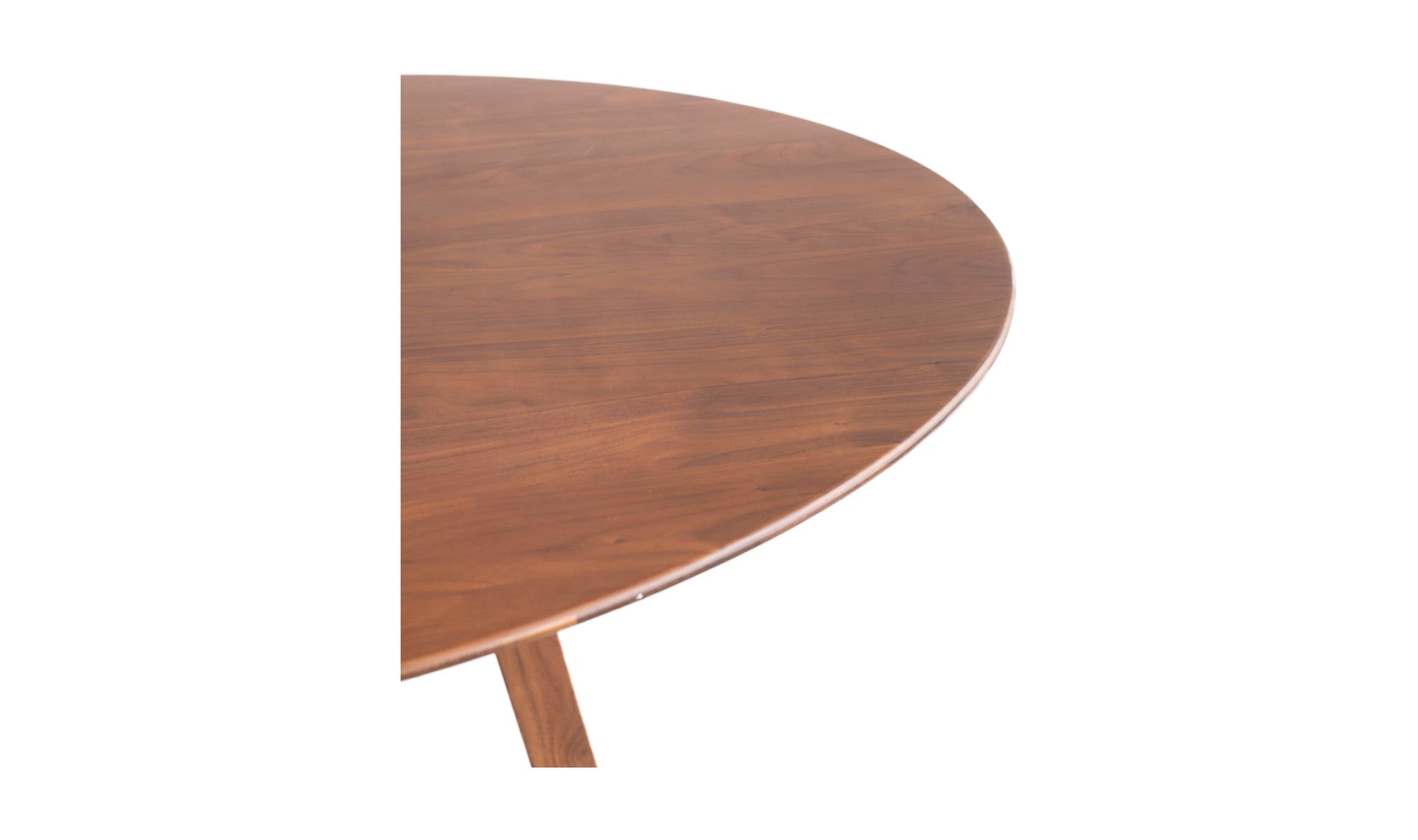 Aldo Round Dining Table Walnut by Moe's Home Collection - view 7