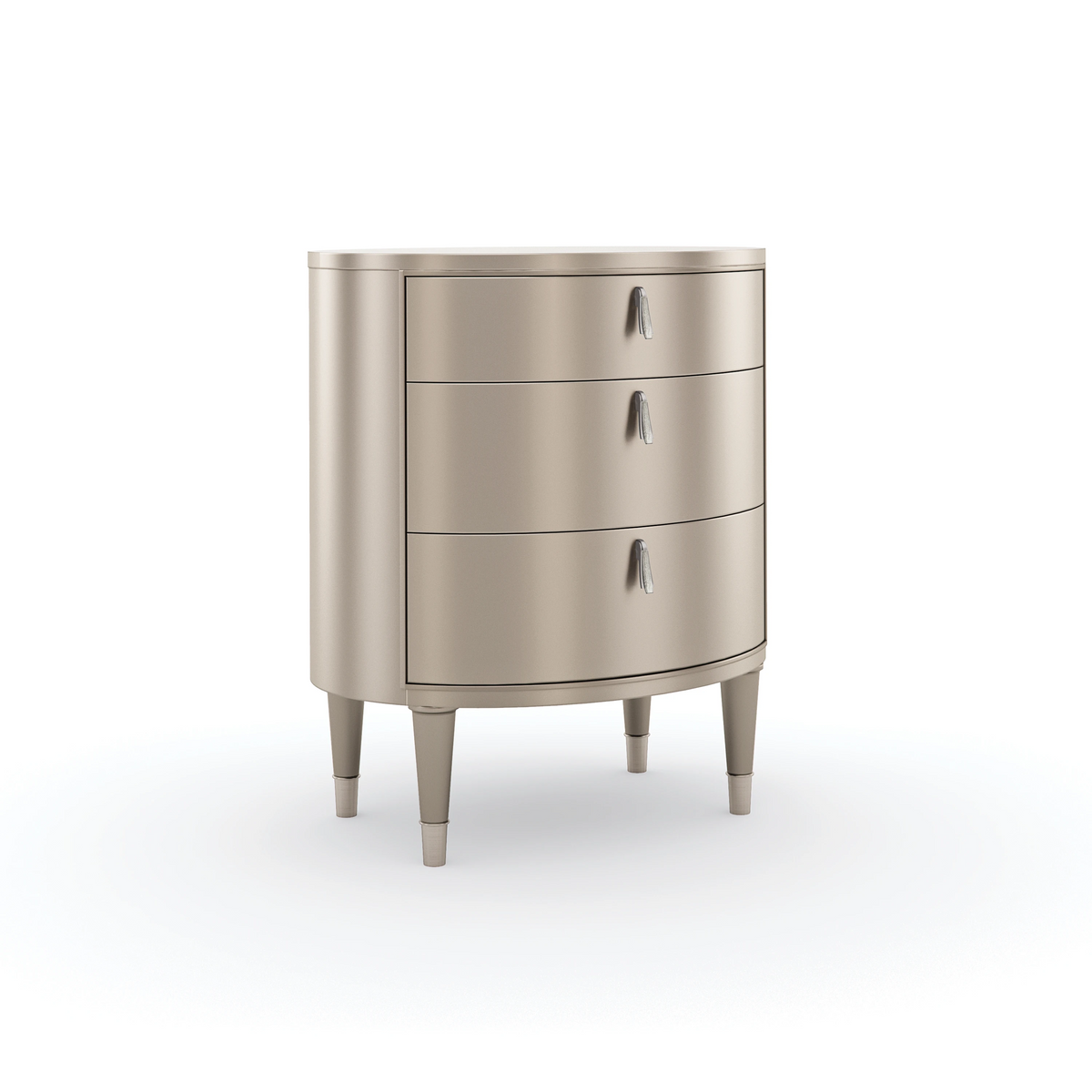 Bedside Beauty Soft Silver Paint Nightstand 24" by Caracole - view 3