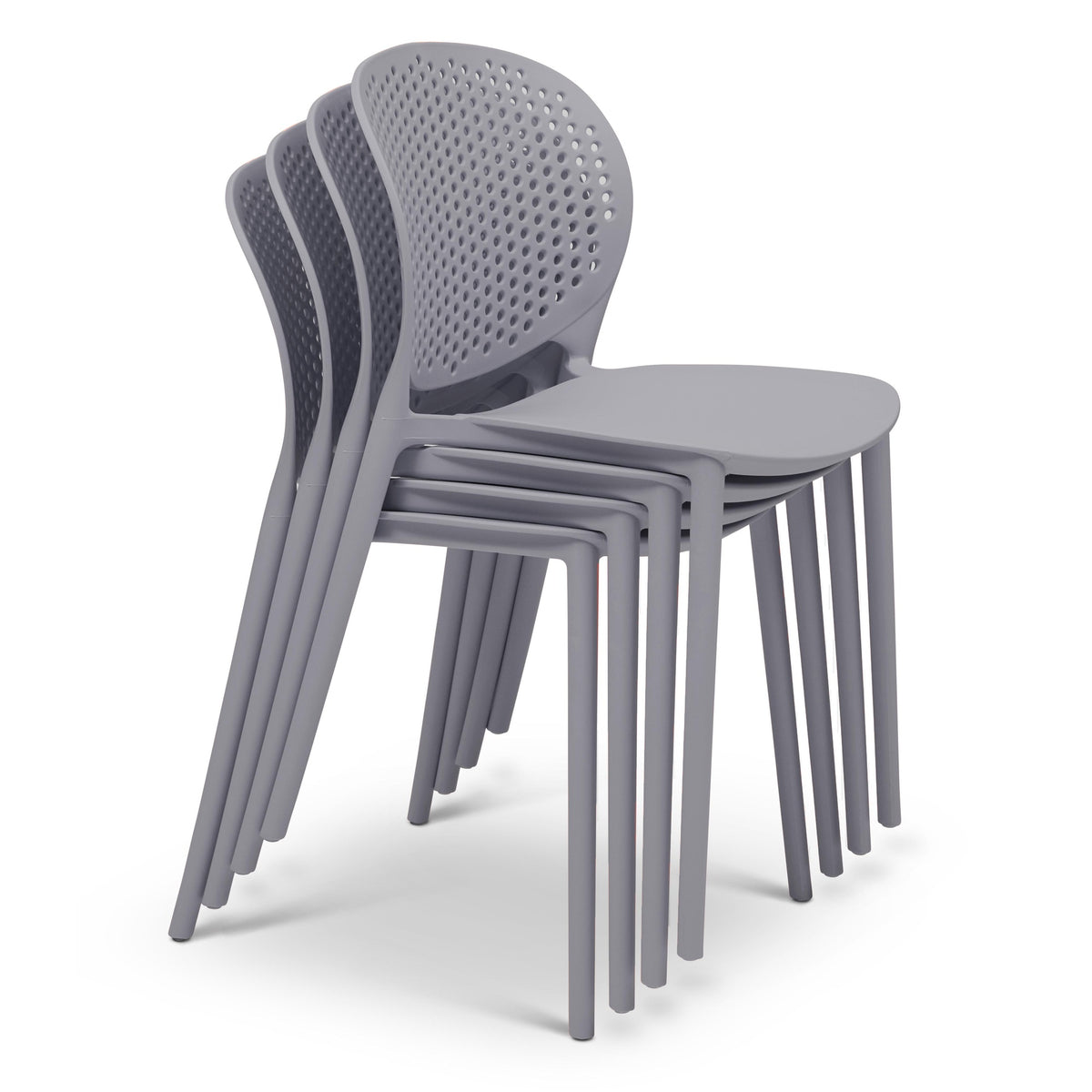 Metro Bailey Side Chair Set of 4 - Light Grey Seat by Urbia - detail 5