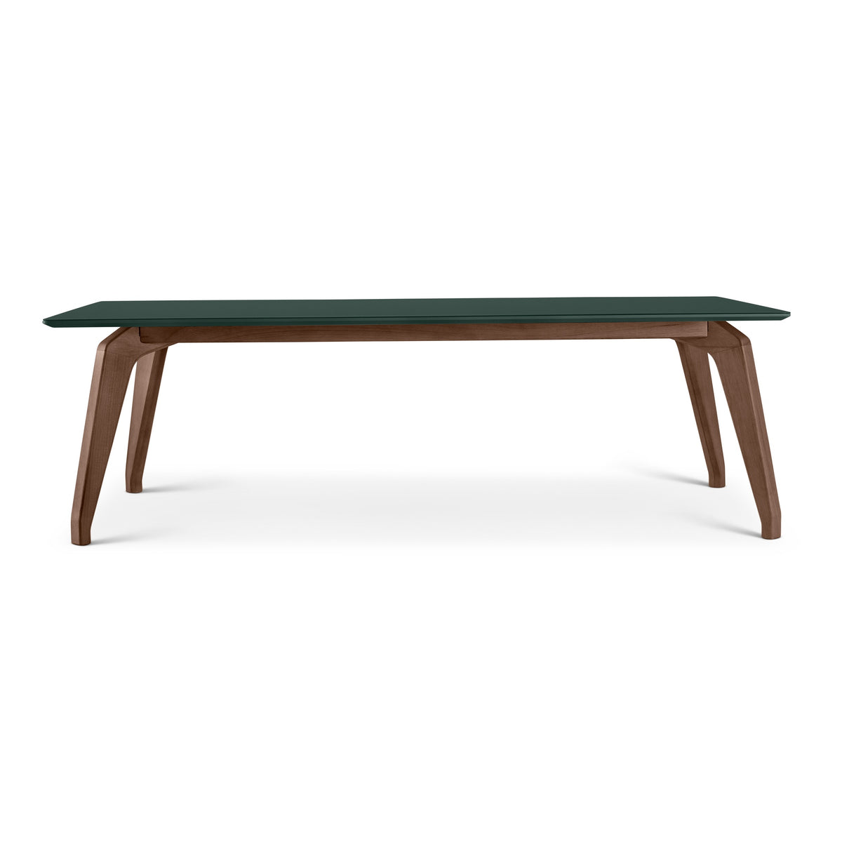 Giane Glass Top Dining Table Floresta, Nogal, 86" by Urbia - product view