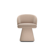 Vuelta Swivel Almost Black Dining Chair 23" by Caracole