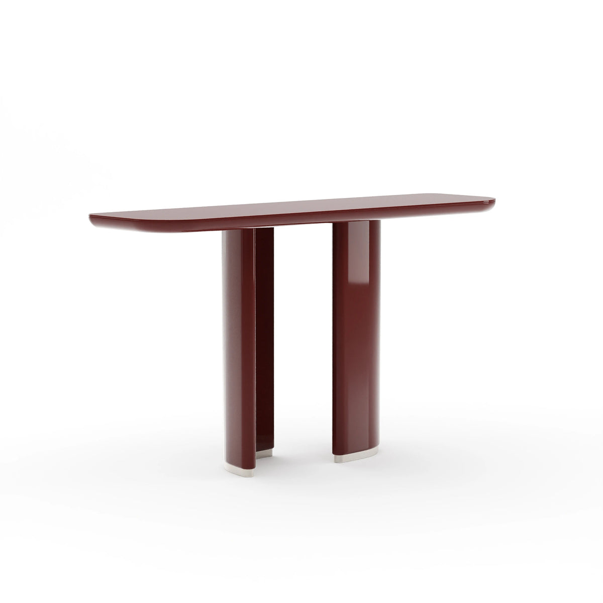 Tobie Console - Rouge Soft Silver Paint Console Table 60" by Caracole - view 2