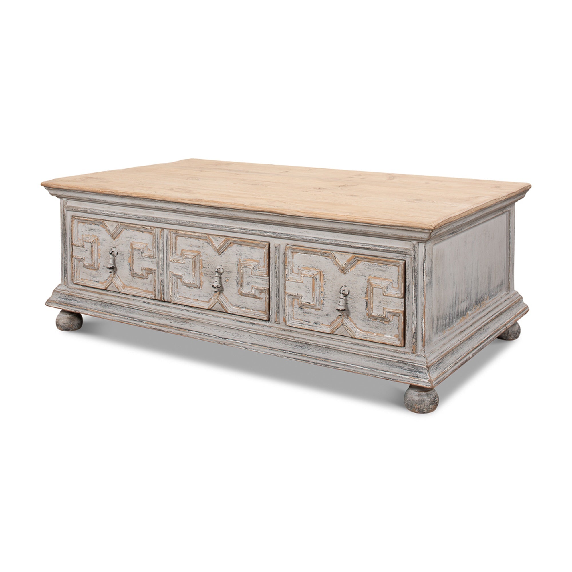 Base And Crown Coffee Table by Sarreid Ltd