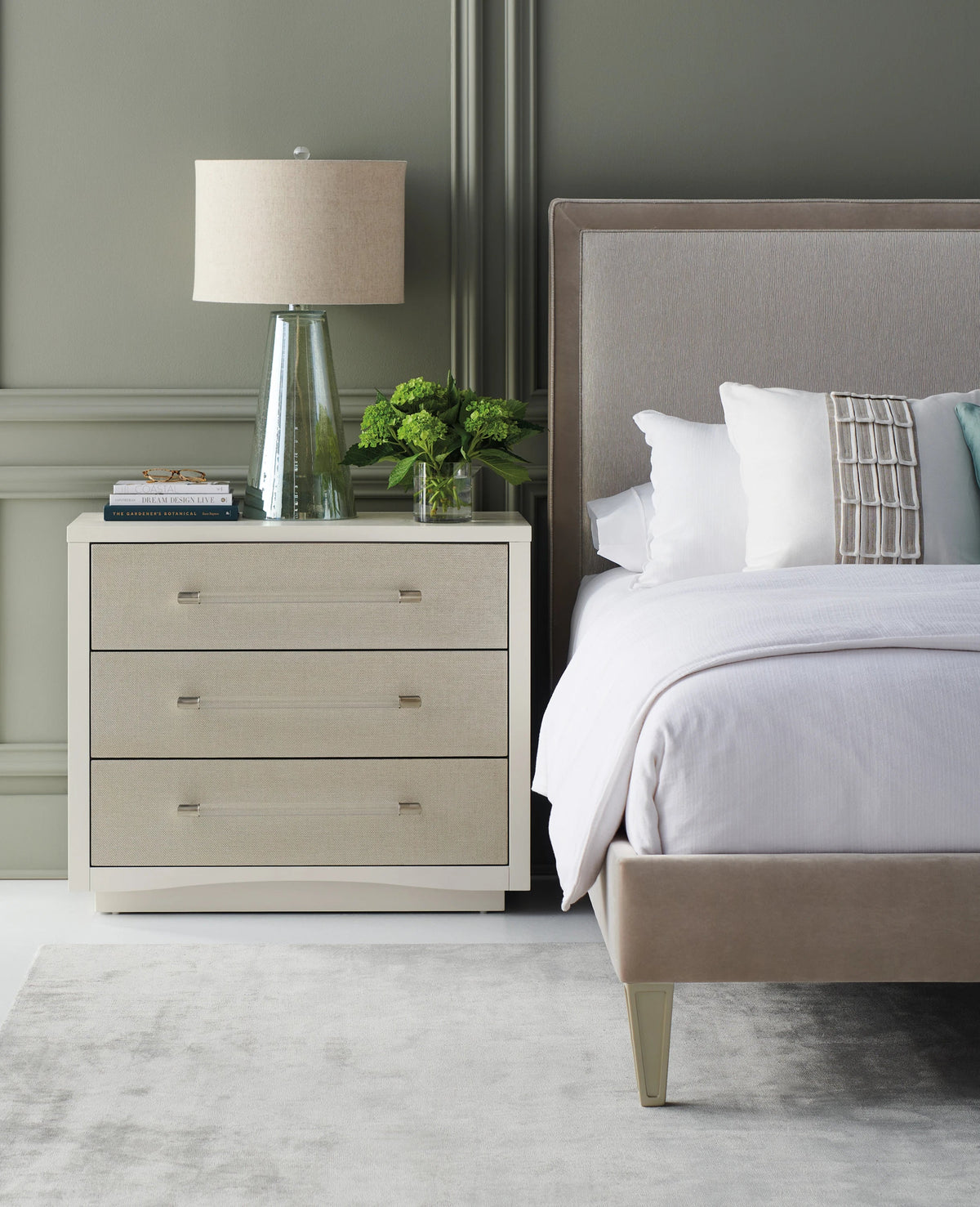 A Clear Touch Sun-Kissed Silver Nightstand 38" by Caracole - view 2