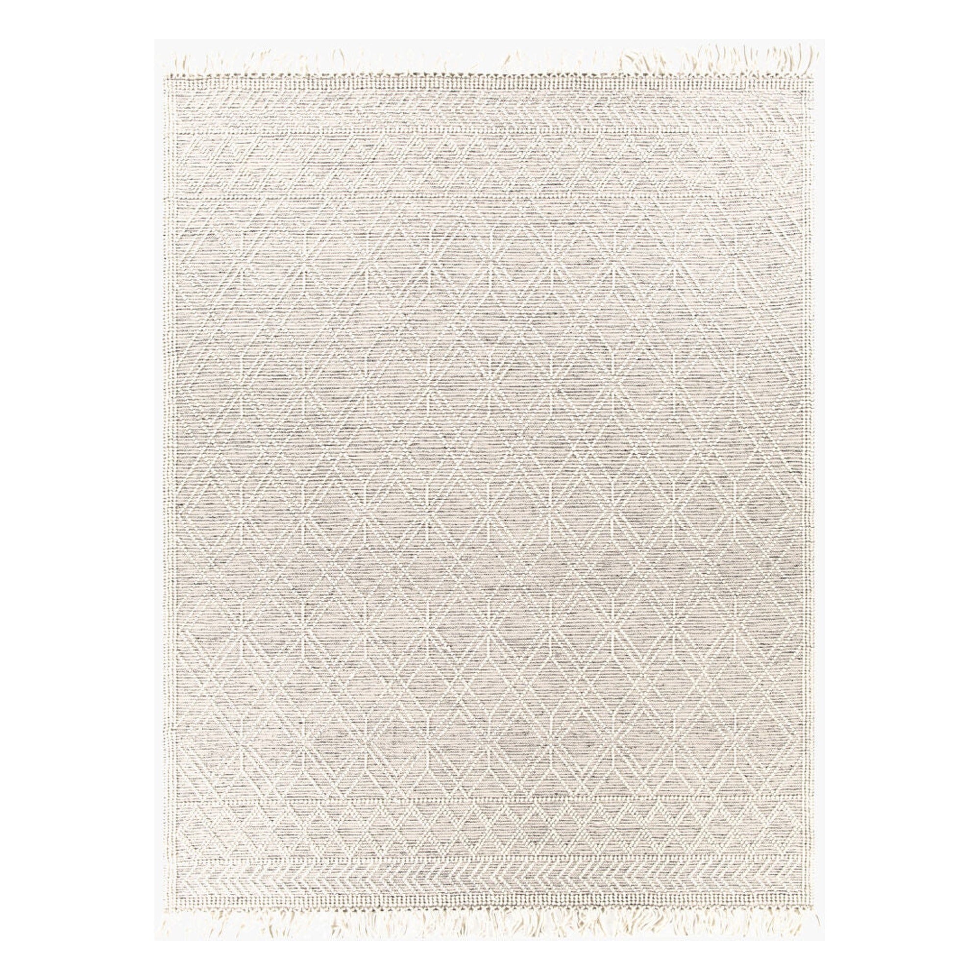 Casa DeCampo Black/Ivory Handmade Rug - 2'6" x 10'