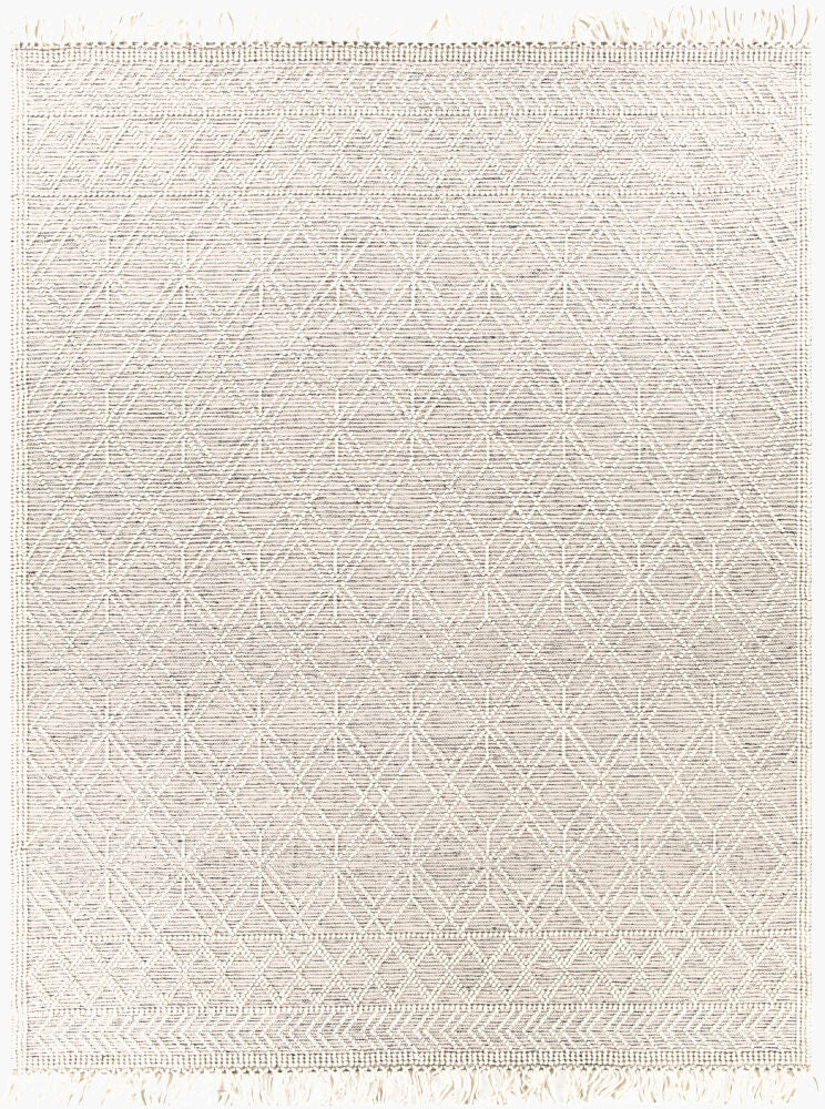 Casa DeCampo Black/Ivory Handmade Rug - 2'6" x 10'
