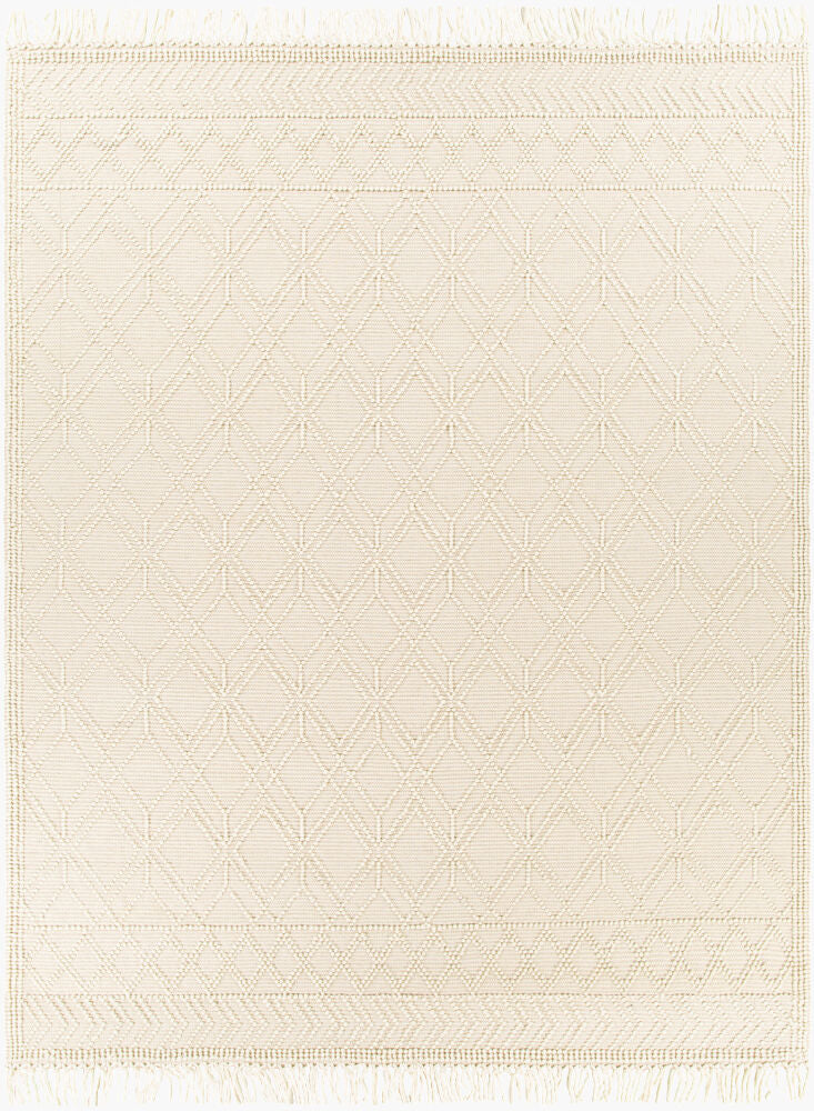 Casa DeCampo Ivory/Light Beige Handmade Rug - 27" x 45"